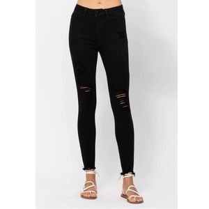 Judy Blue Dreamer Black Skinny Fit High Rise Jeans